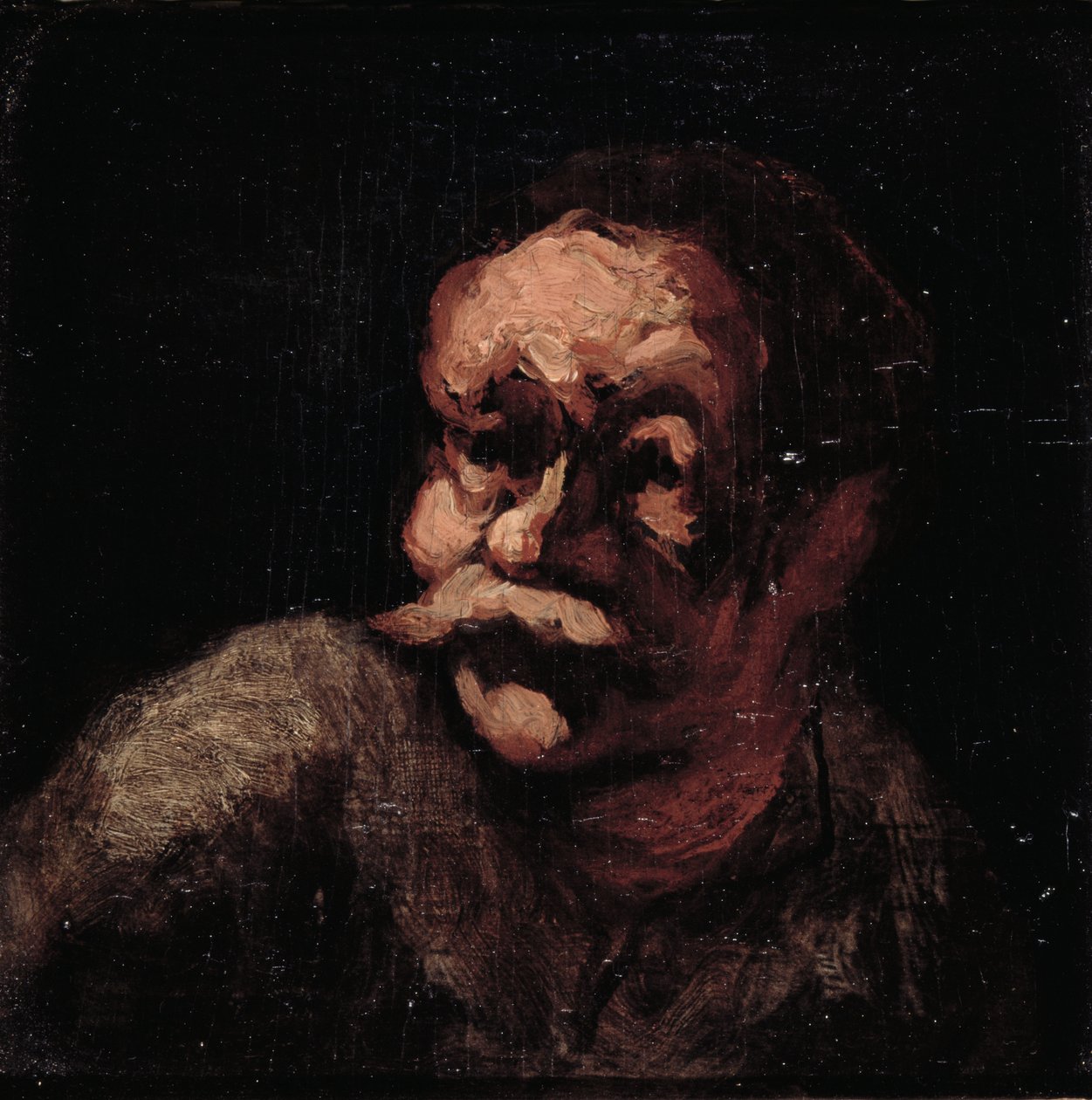 Testa di un uomo da Honoré Daumier