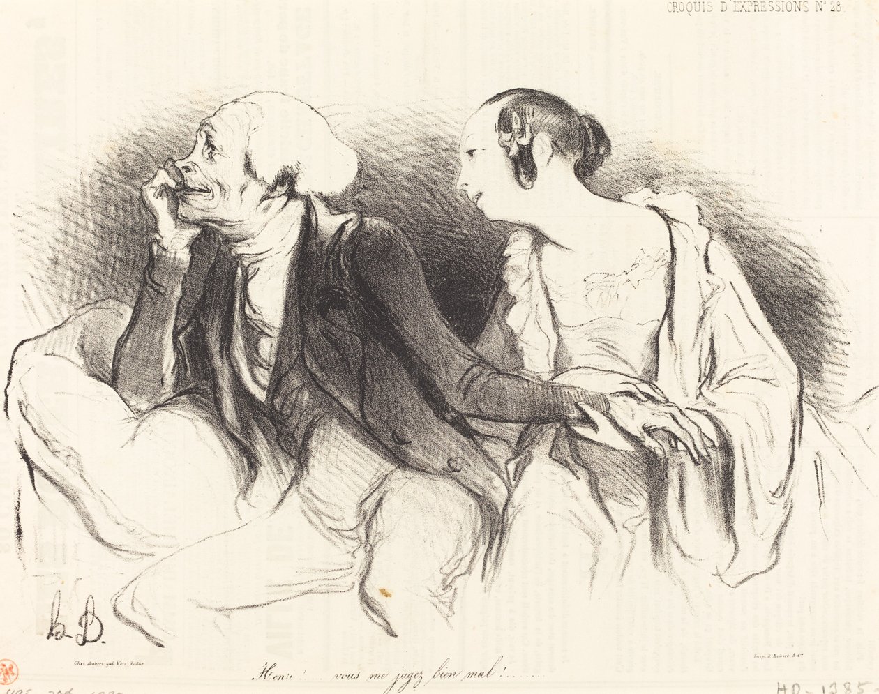 Henri!... mi giudichi molto male!... da Honoré Daumier