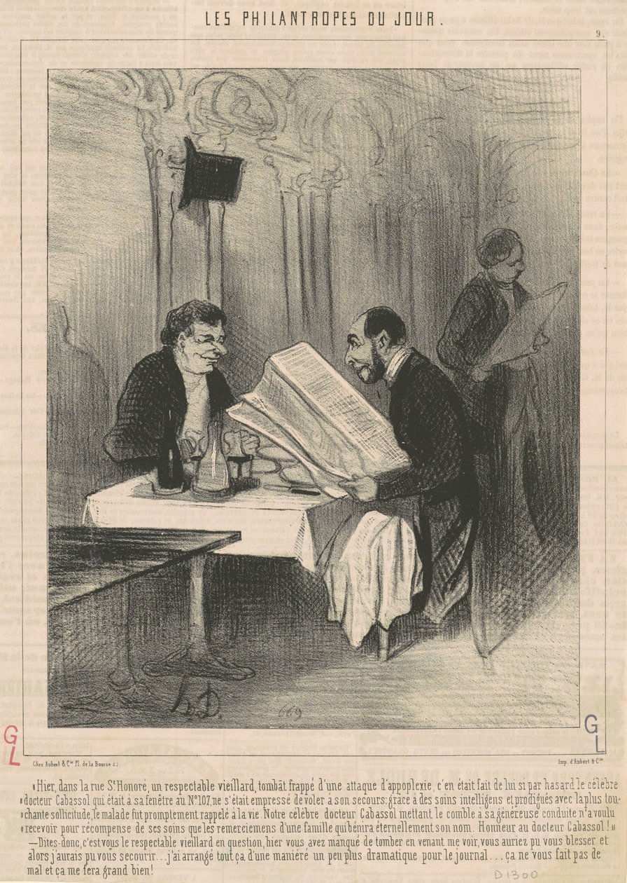 Ieri nella rue Saint-Honoré... un vecchio da Honoré Daumier