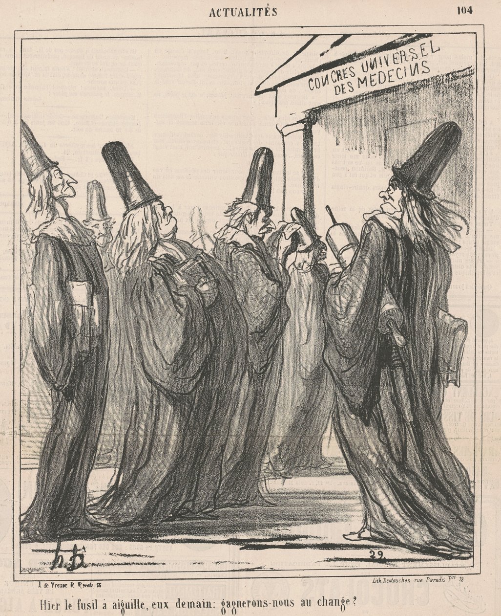Ieri il fucile ad ago, loro domani... da Honoré Daumier
