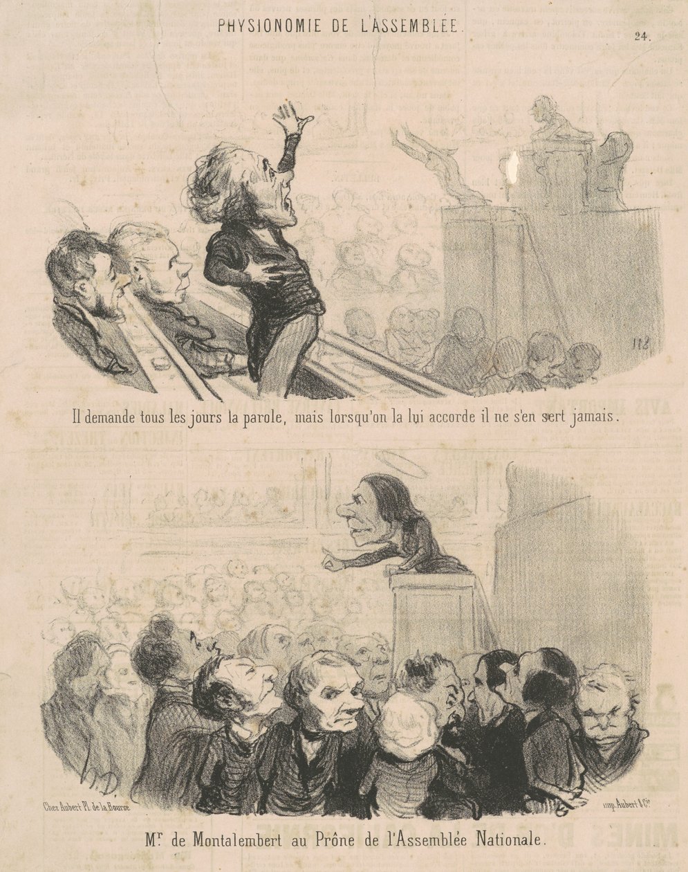 Chiede la parola ogni giorno... da Honoré Daumier