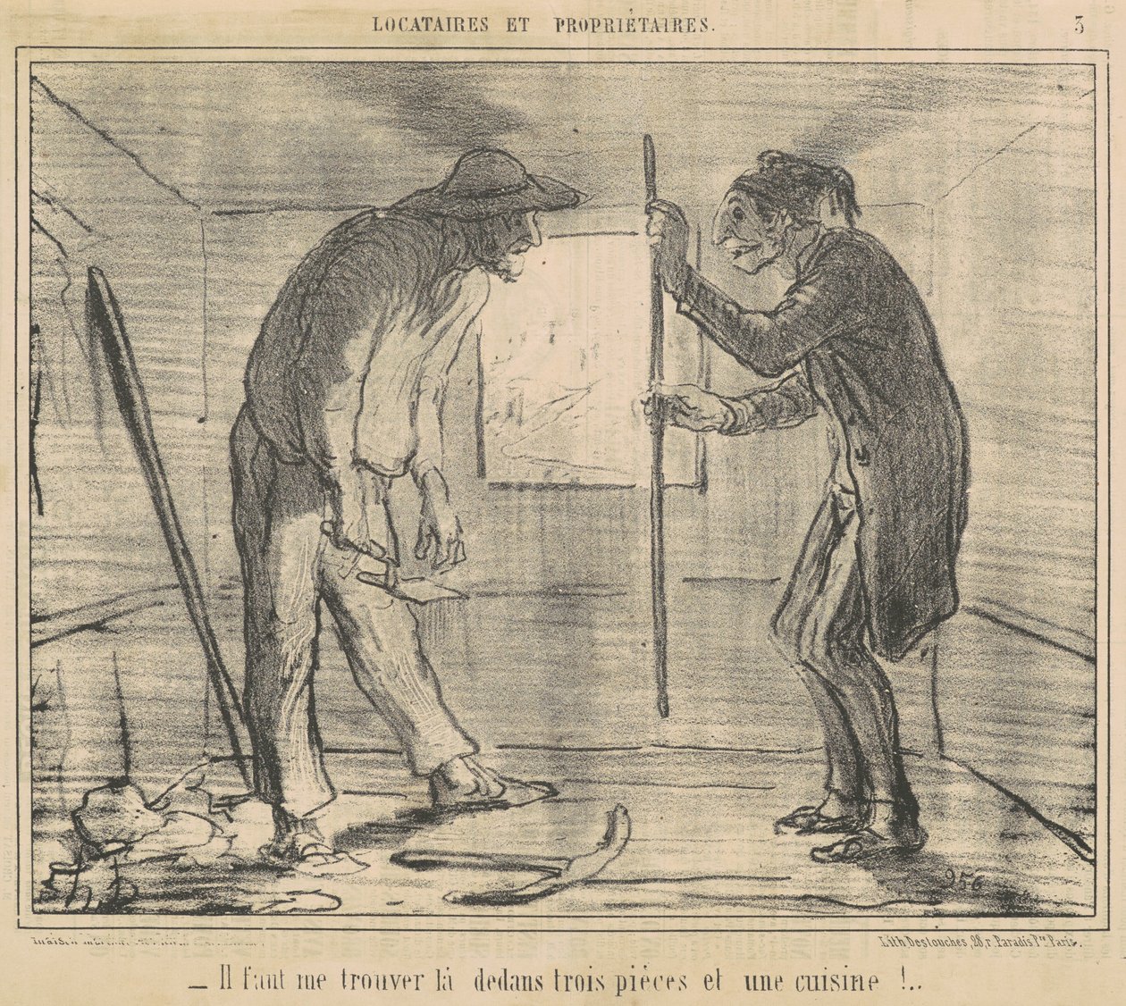 Devi trovarmi... tre stanze... da Honoré Daumier