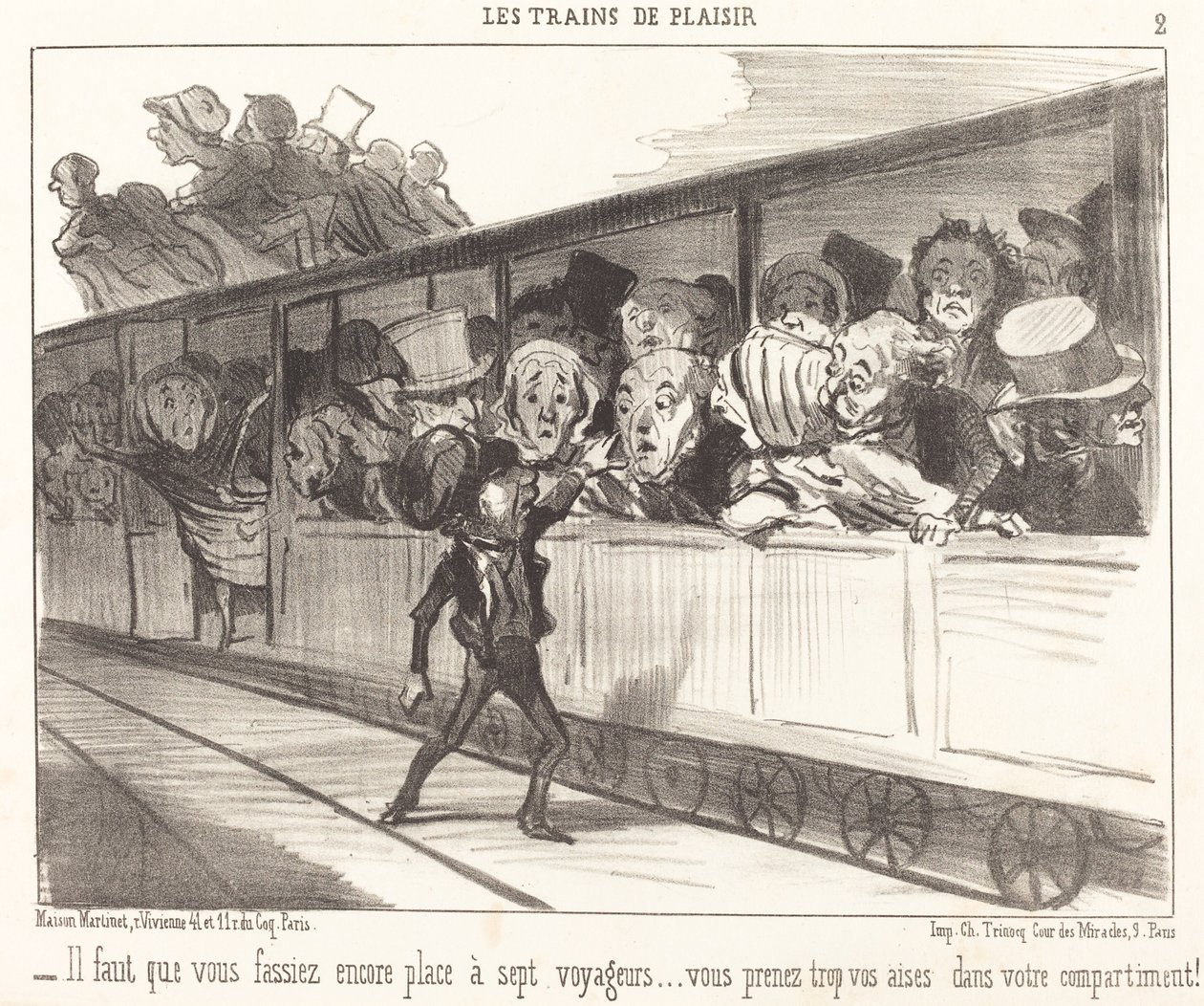 Devi ancora fare spazio... da Honoré Daumier