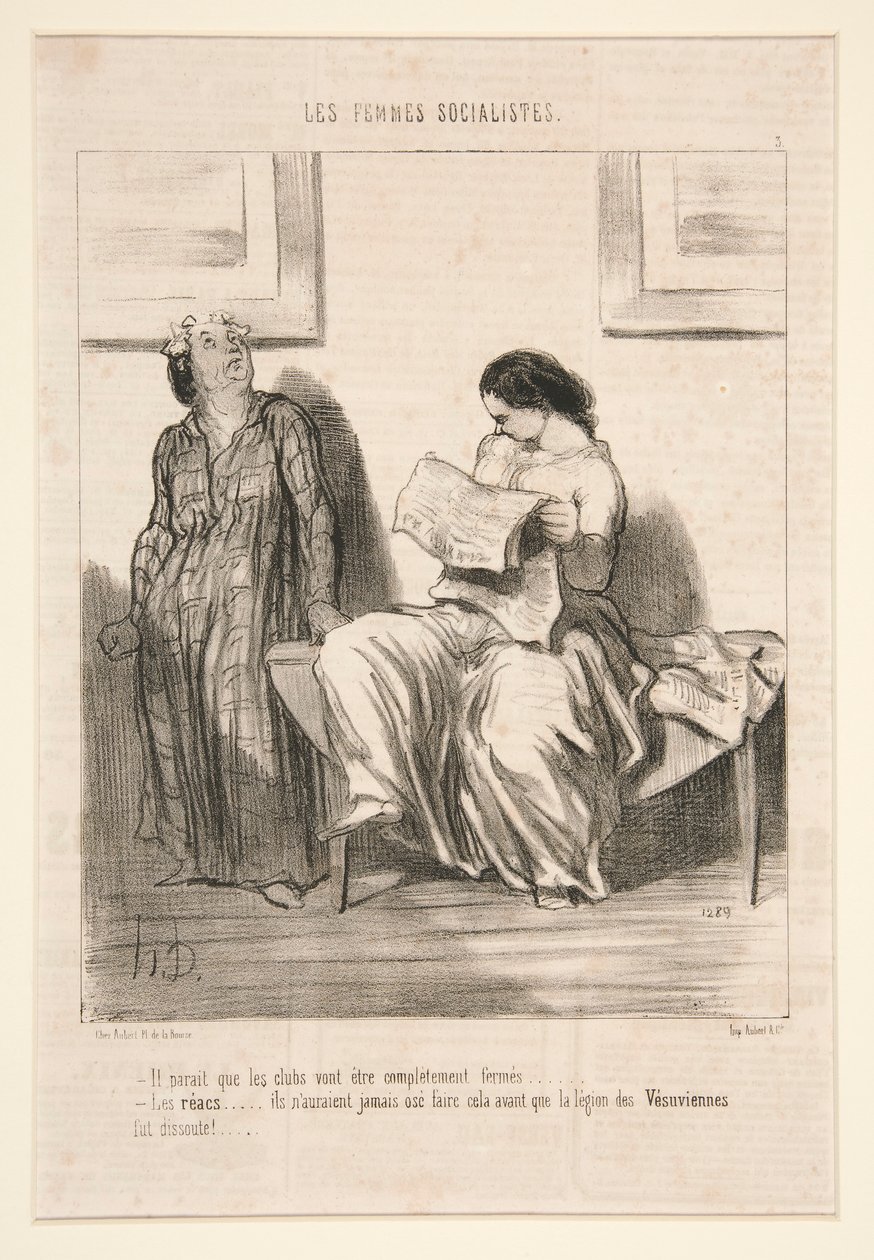Sembra che i club saranno completamente chiusi da Honoré Daumier