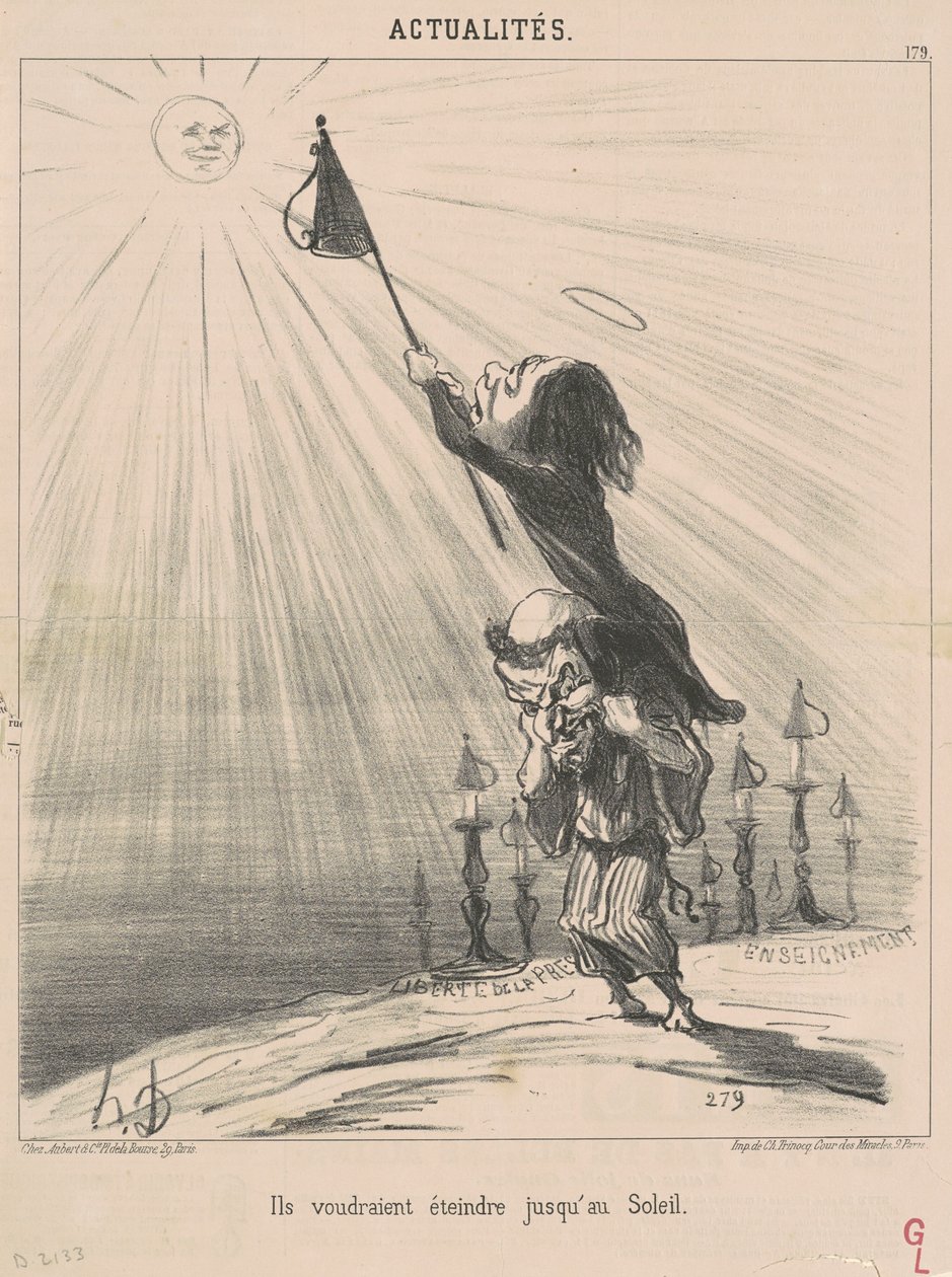Vorrebbero spegnere persino il sole da Honoré Daumier