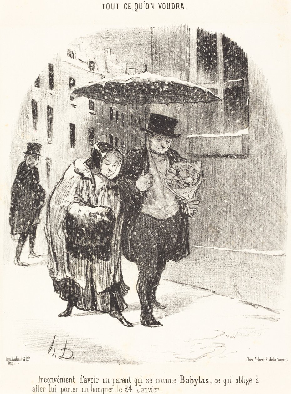 Inconveniente di Avere un Parente di Nome Babylas... da Honoré Daumier