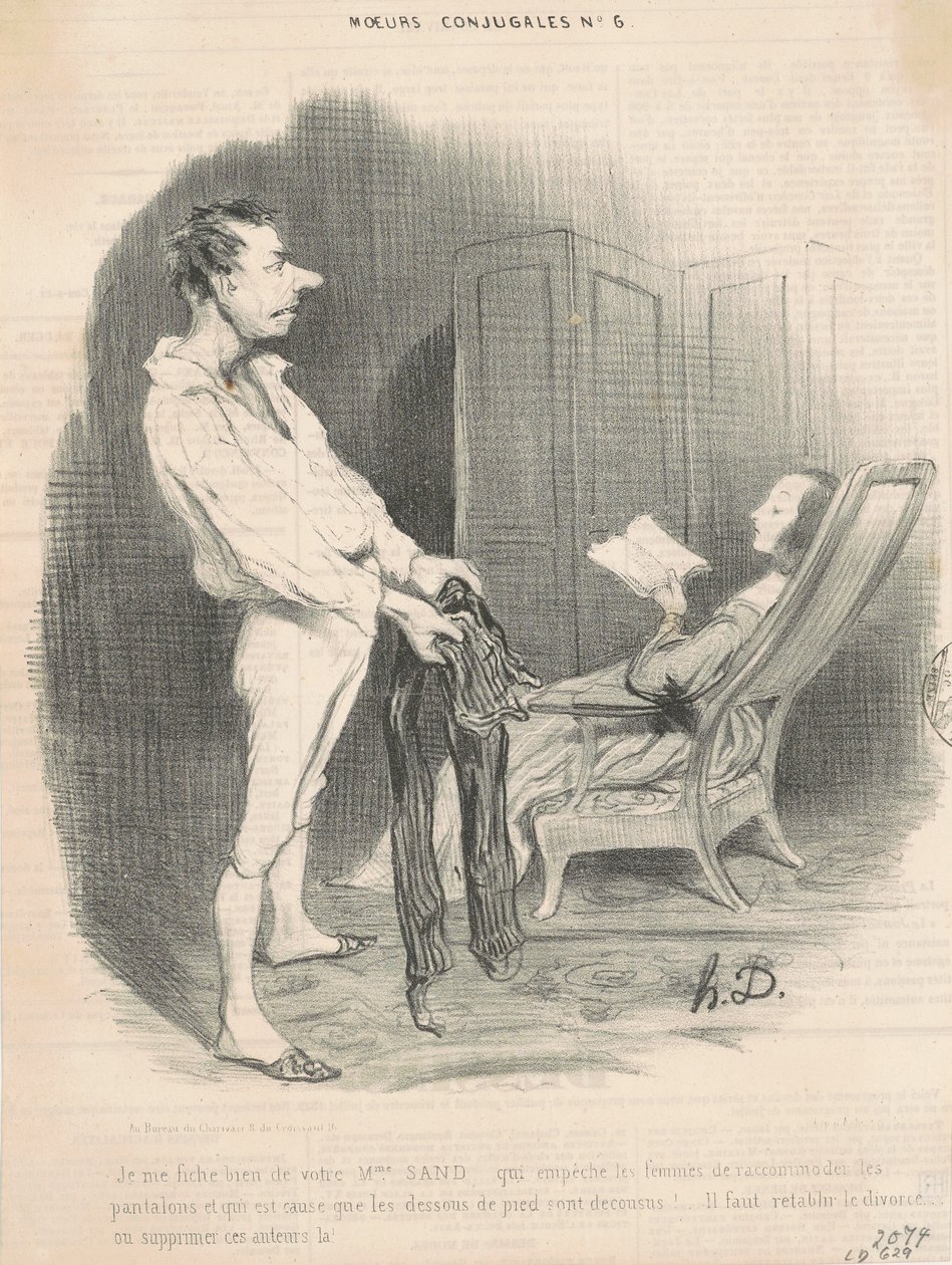 Non mi importa della vostra Mme Sand... da Honoré Daumier