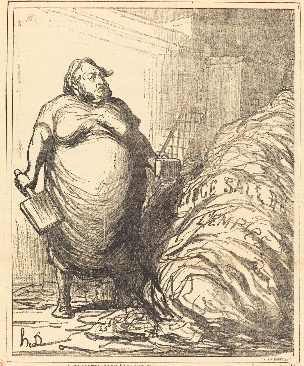 Non potrò mai lavare tutto questo da Honoré Daumier