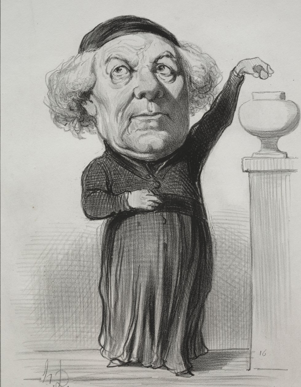 Jean Jacques Fayet, Vescovo di Orléans da Honoré Daumier