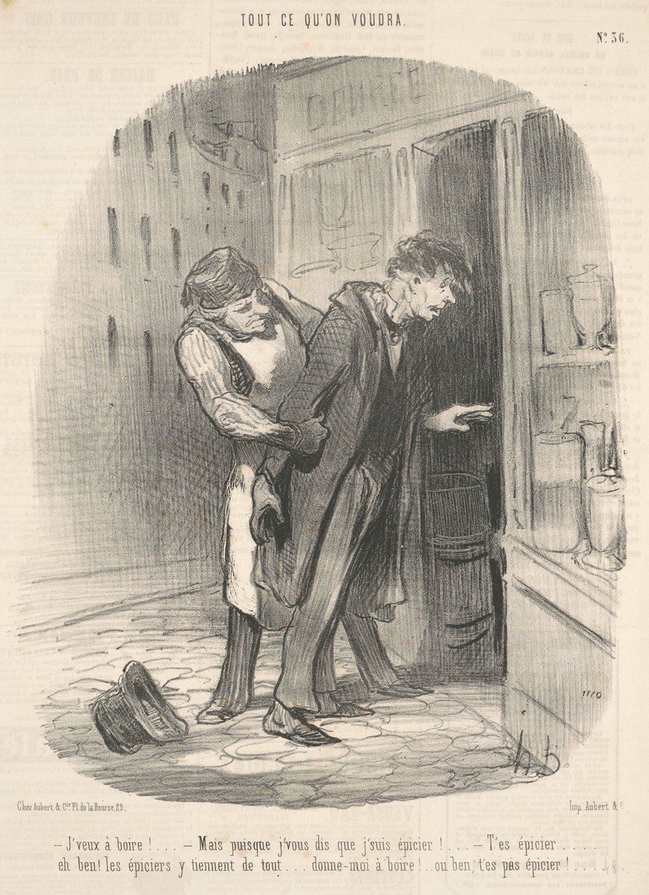 Voglio da bere! Ma te lo dico... da Honoré Daumier