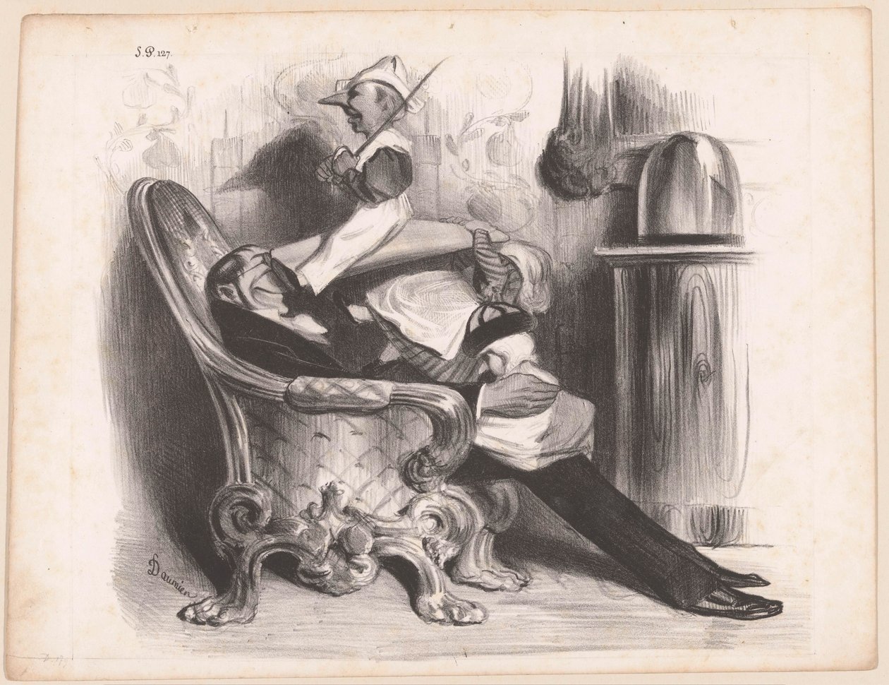 Caricatura del ministro Antoine Maurice Apollinaire d