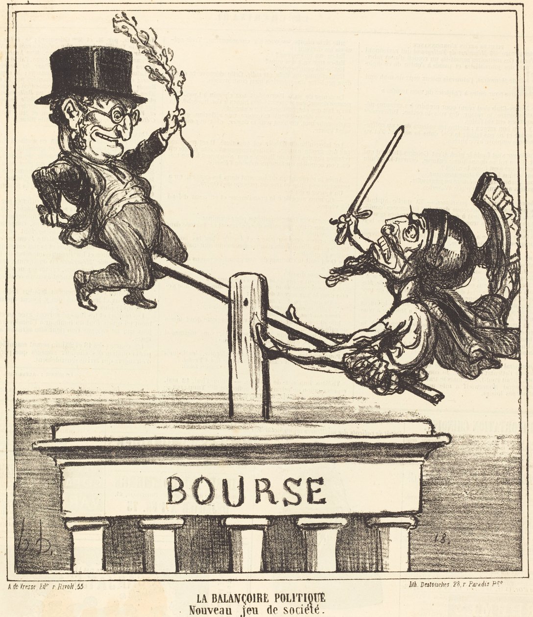 La bilancia politica da Honoré Daumier