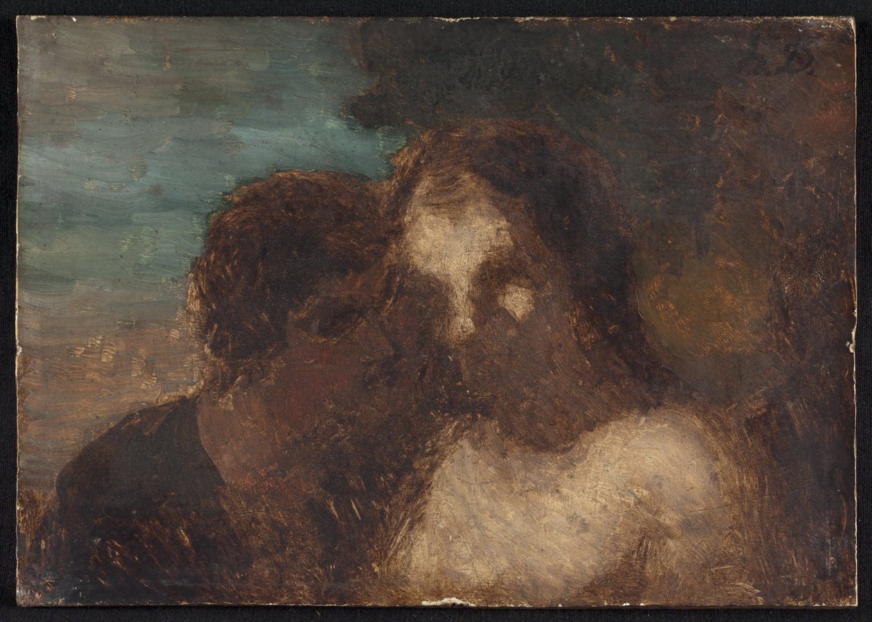 La Confidenza o Il bacio di Giuda da Honoré Daumier