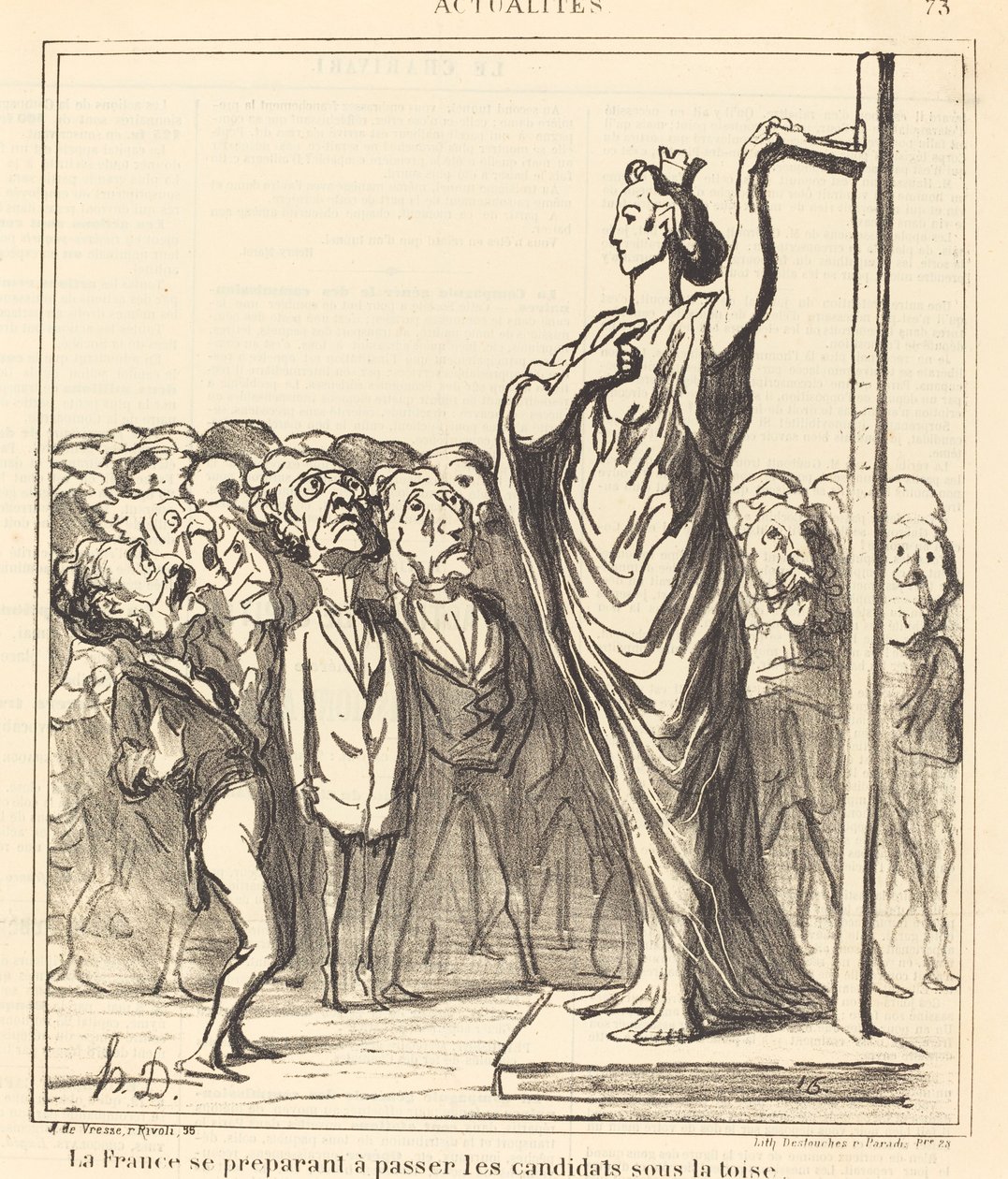 La Francia si prepara a passare... da Honoré Daumier