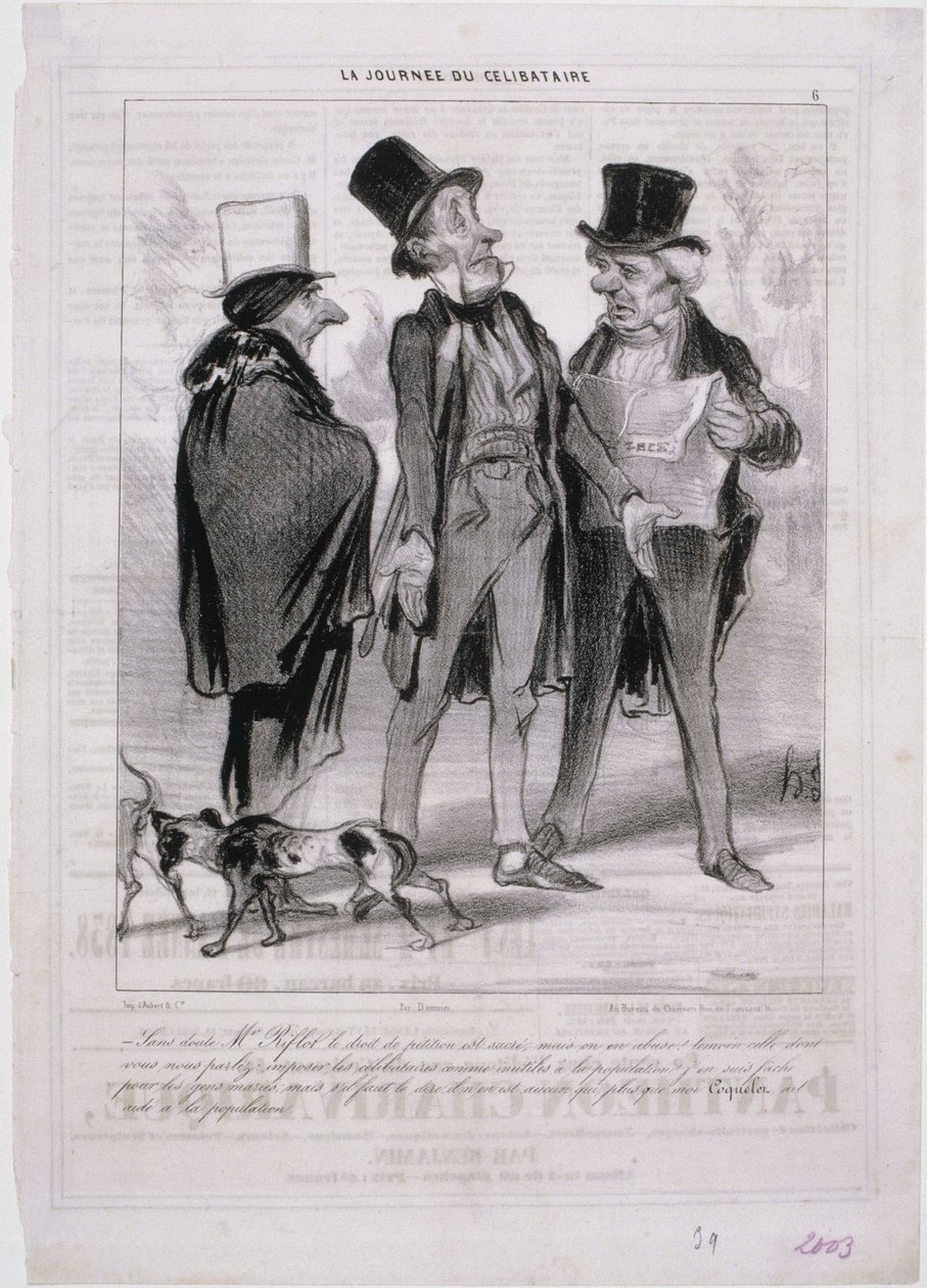La Giornata del Celibe da Honoré Daumier