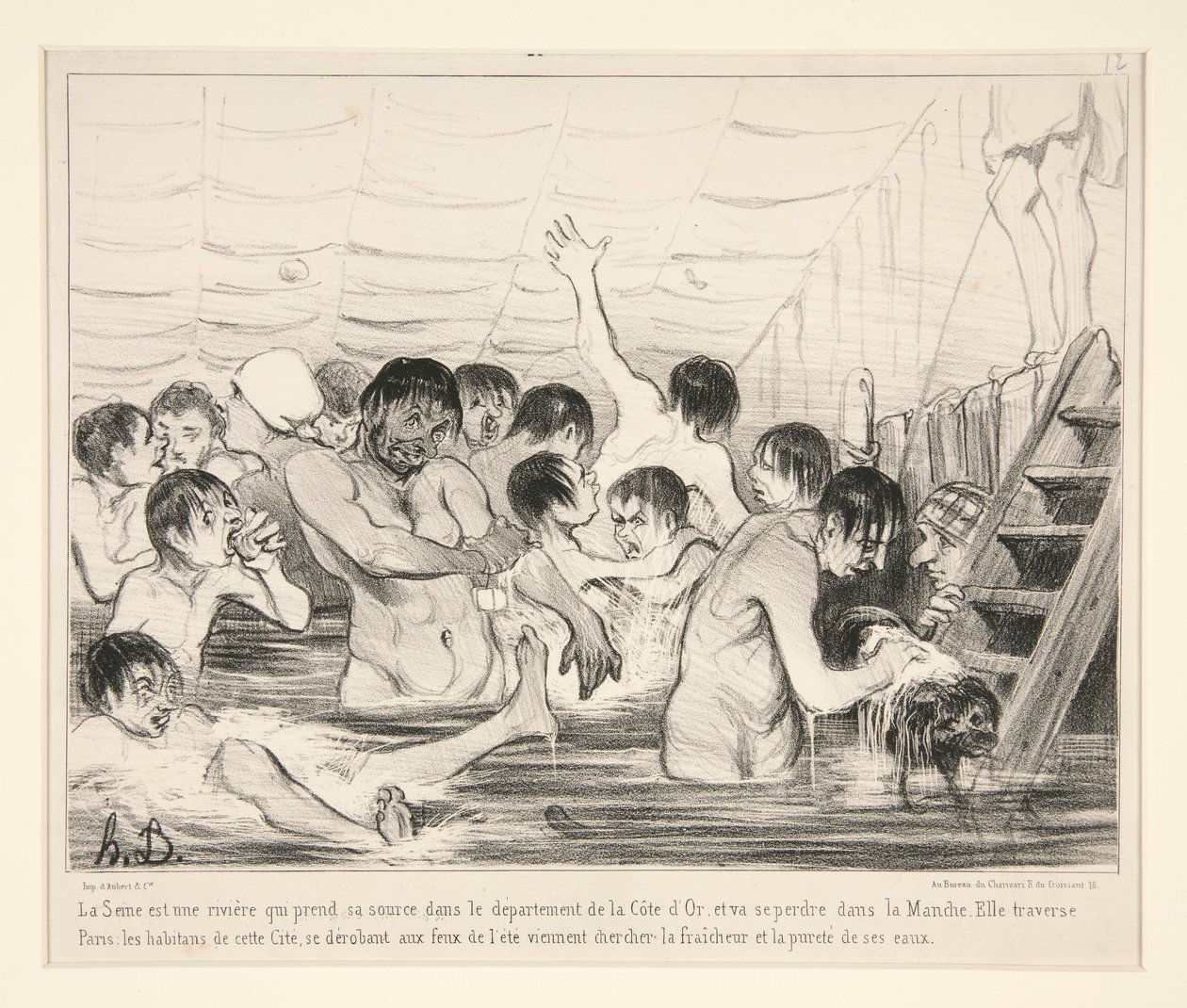La Senna è un fiume che nasce nel dipartimento della Côte d da Honoré Daumier