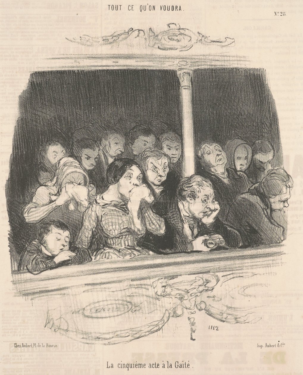 Il quinto atto alla gaiezza da Honoré Daumier