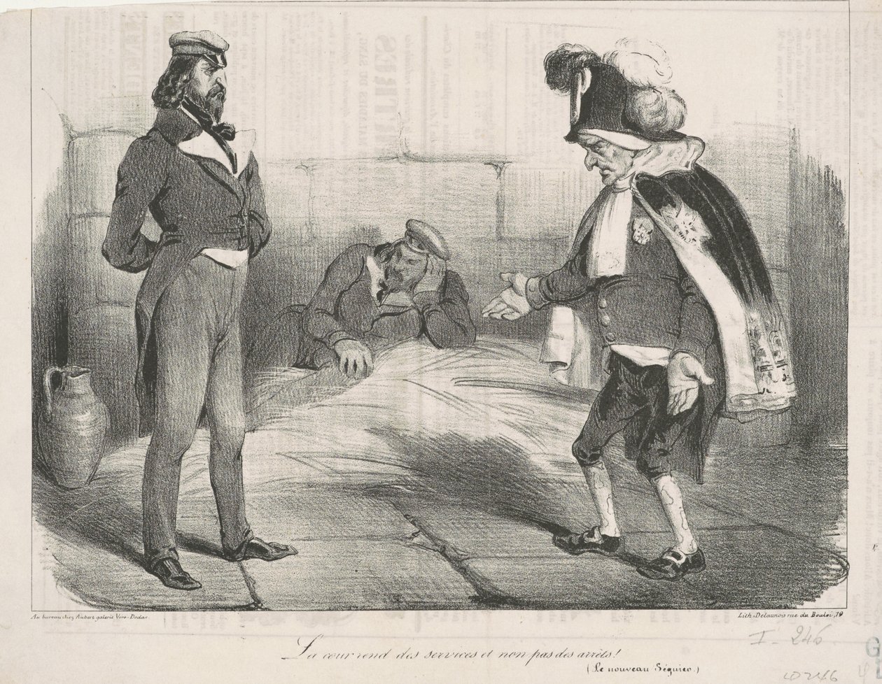 La corte rende servizi e non sentenze! da Honoré Daumier