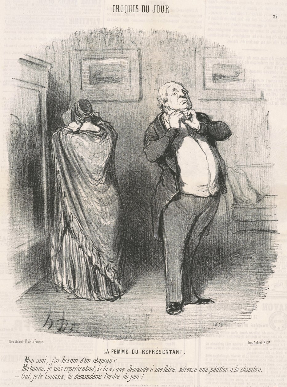 La moglie del rappresentante da Honoré Daumier