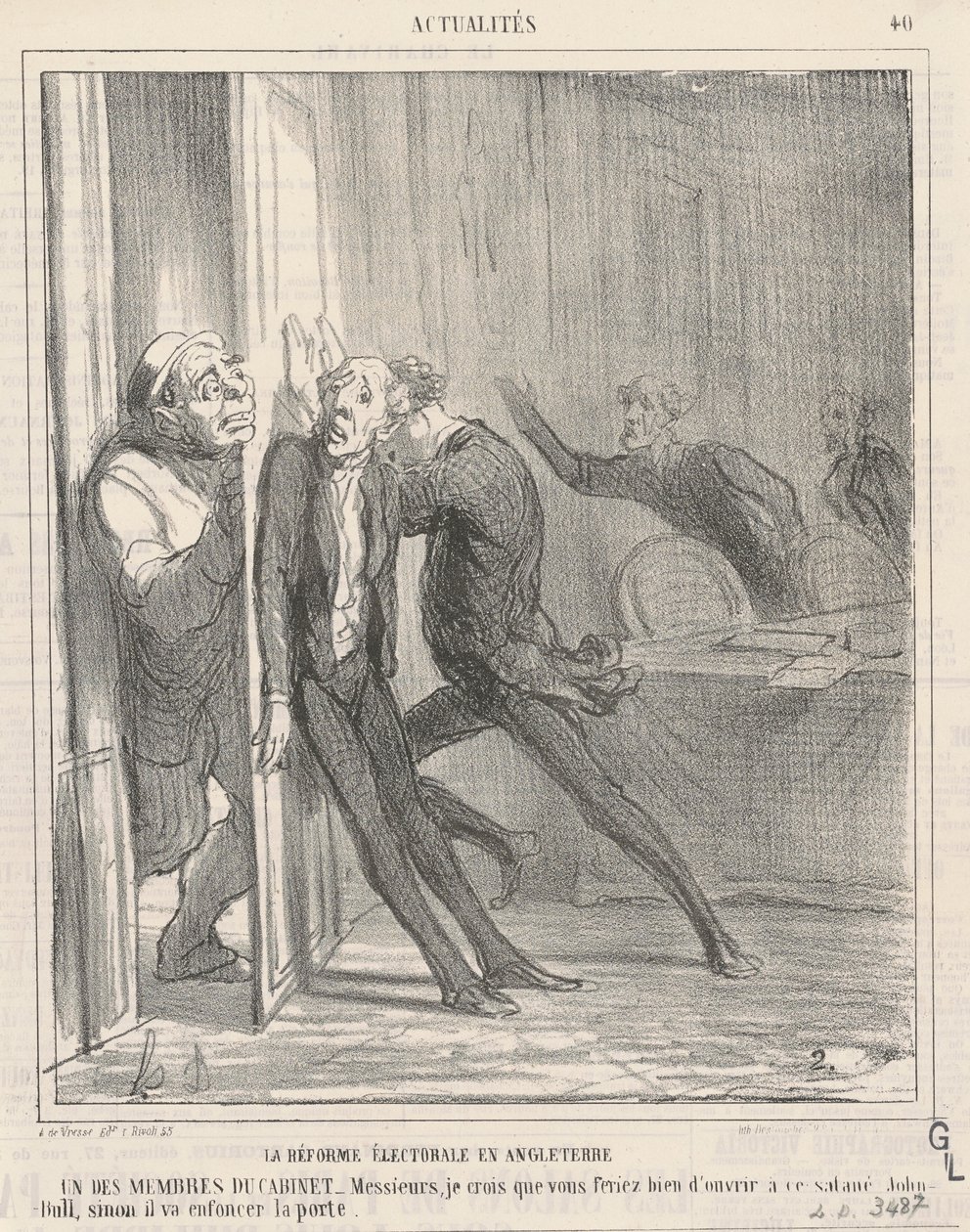 La riforma elettorale in Inghilterra da Honoré Daumier