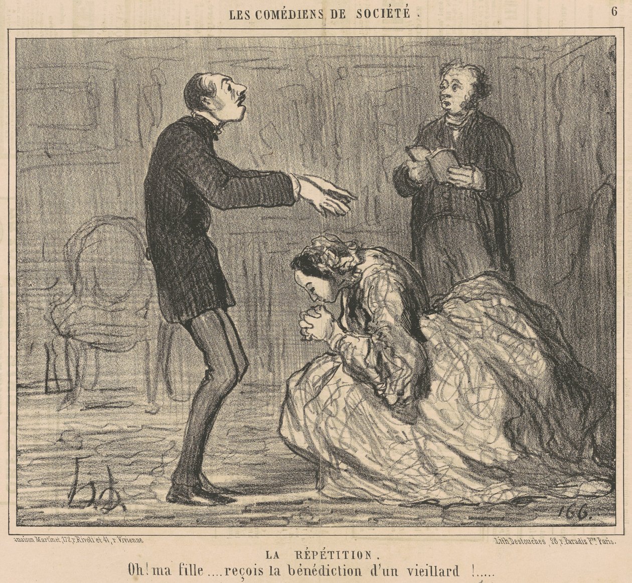 La ripetizione da Honoré Daumier