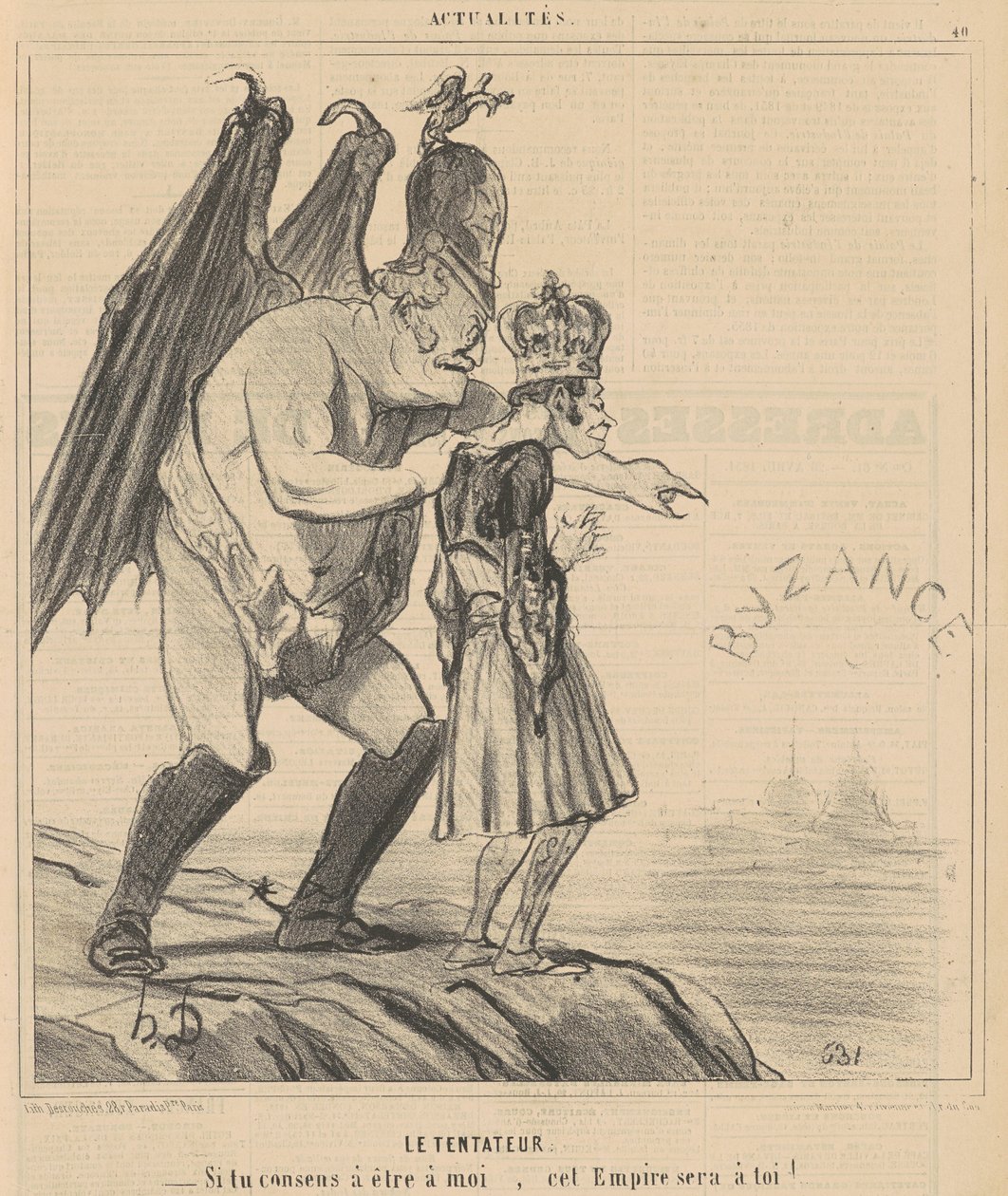 Il tentatore da Honoré Daumier