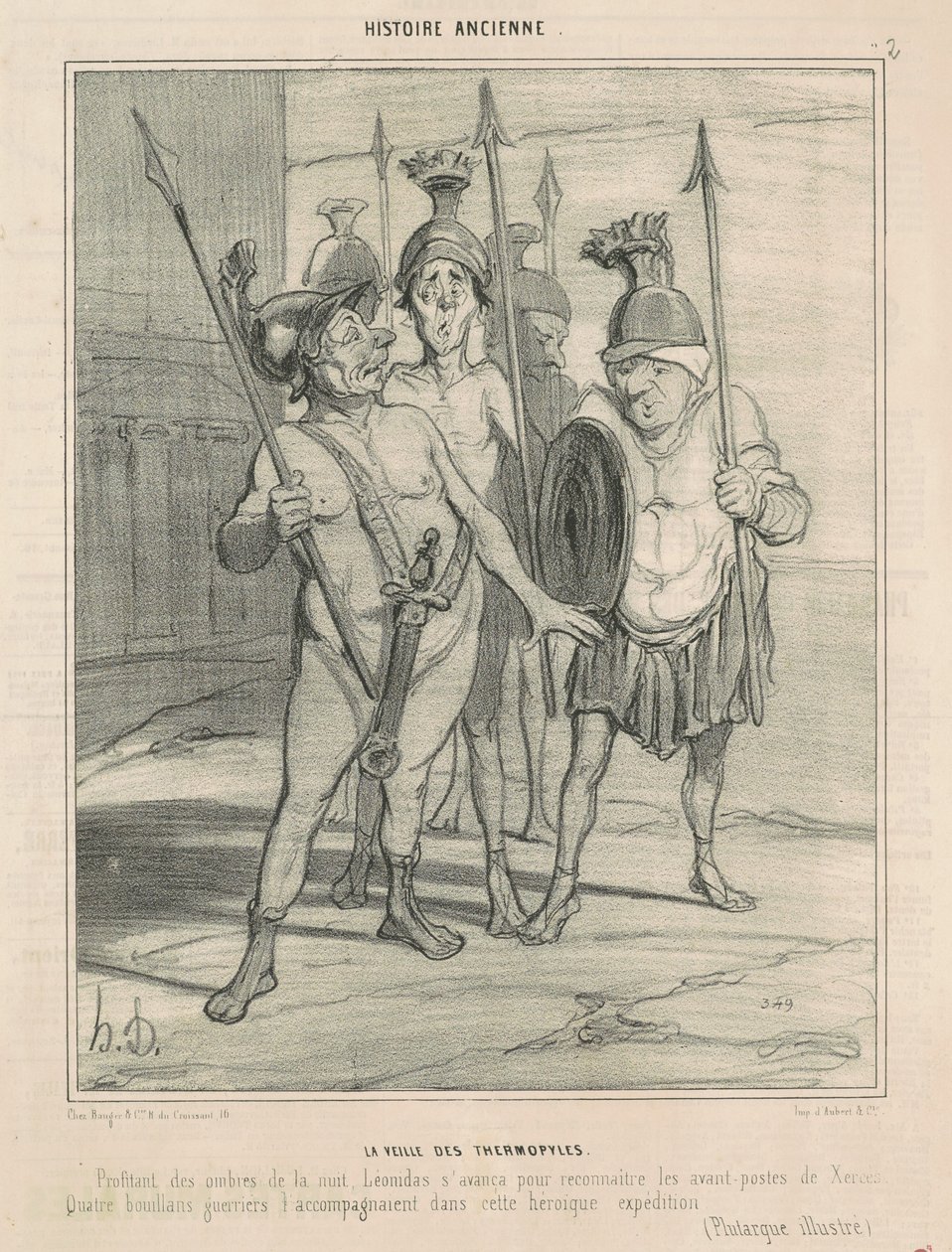 La vigilia delle Termopili da Honoré Daumier