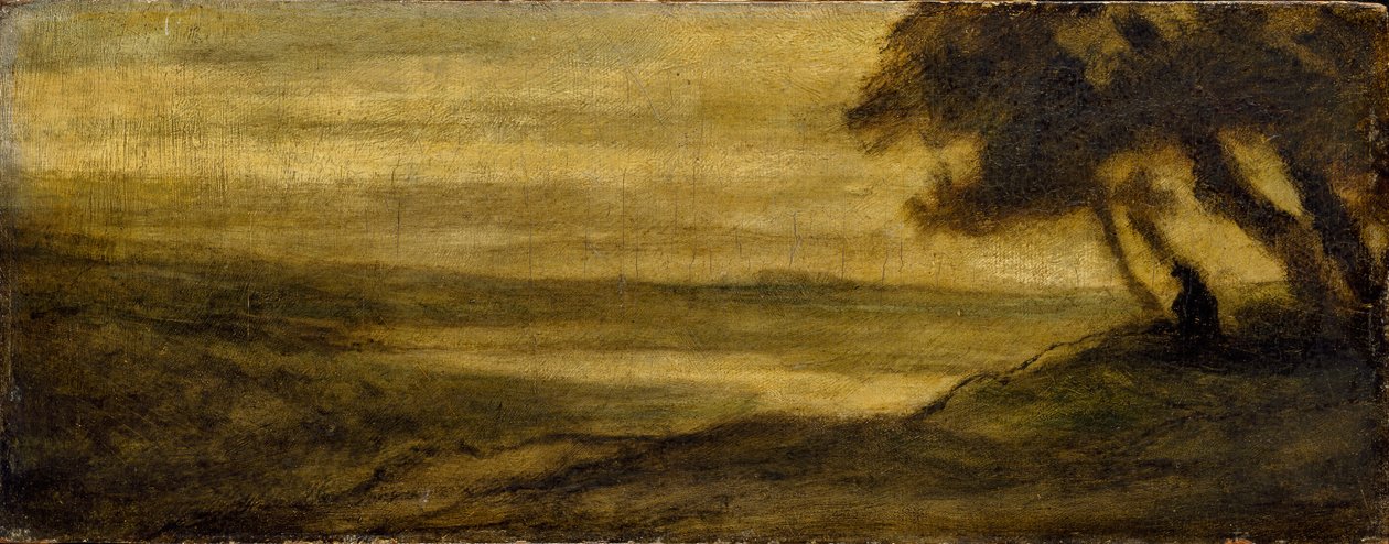 Paesaggio con figura, c1860 da Honoré Daumier