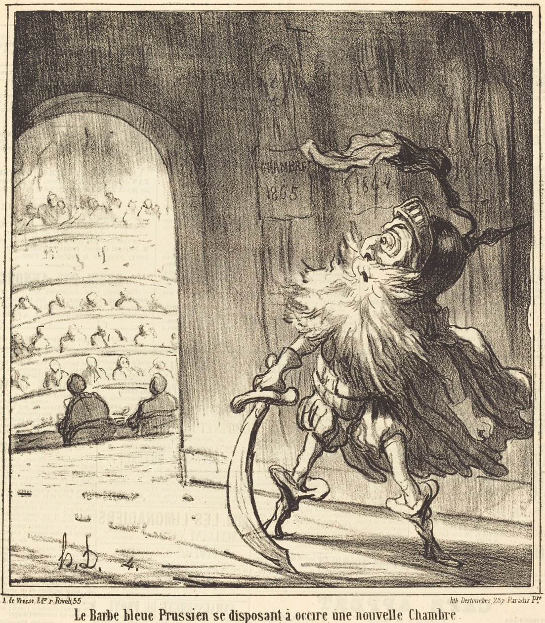 La barba blu prussiana... da Honoré Daumier