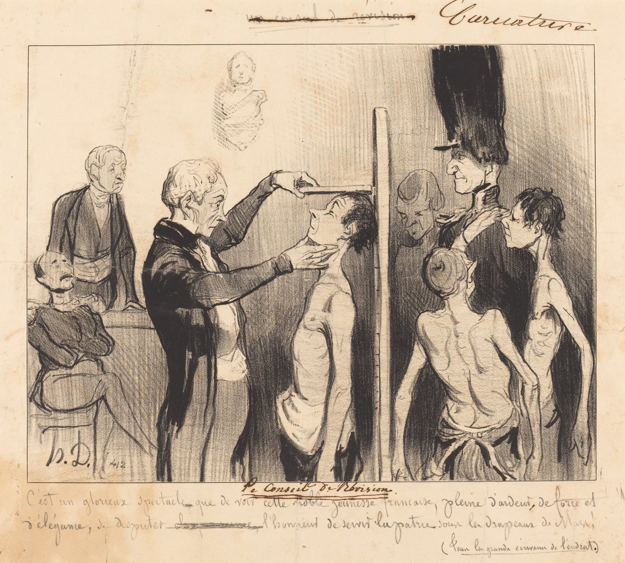Le Conseil de révision da Honoré Daumier