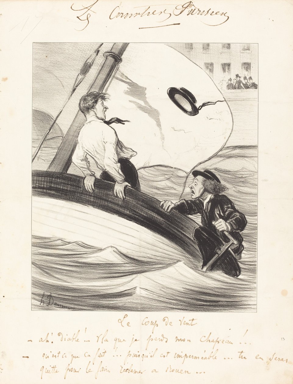 Il colpo di vento da Honoré Daumier