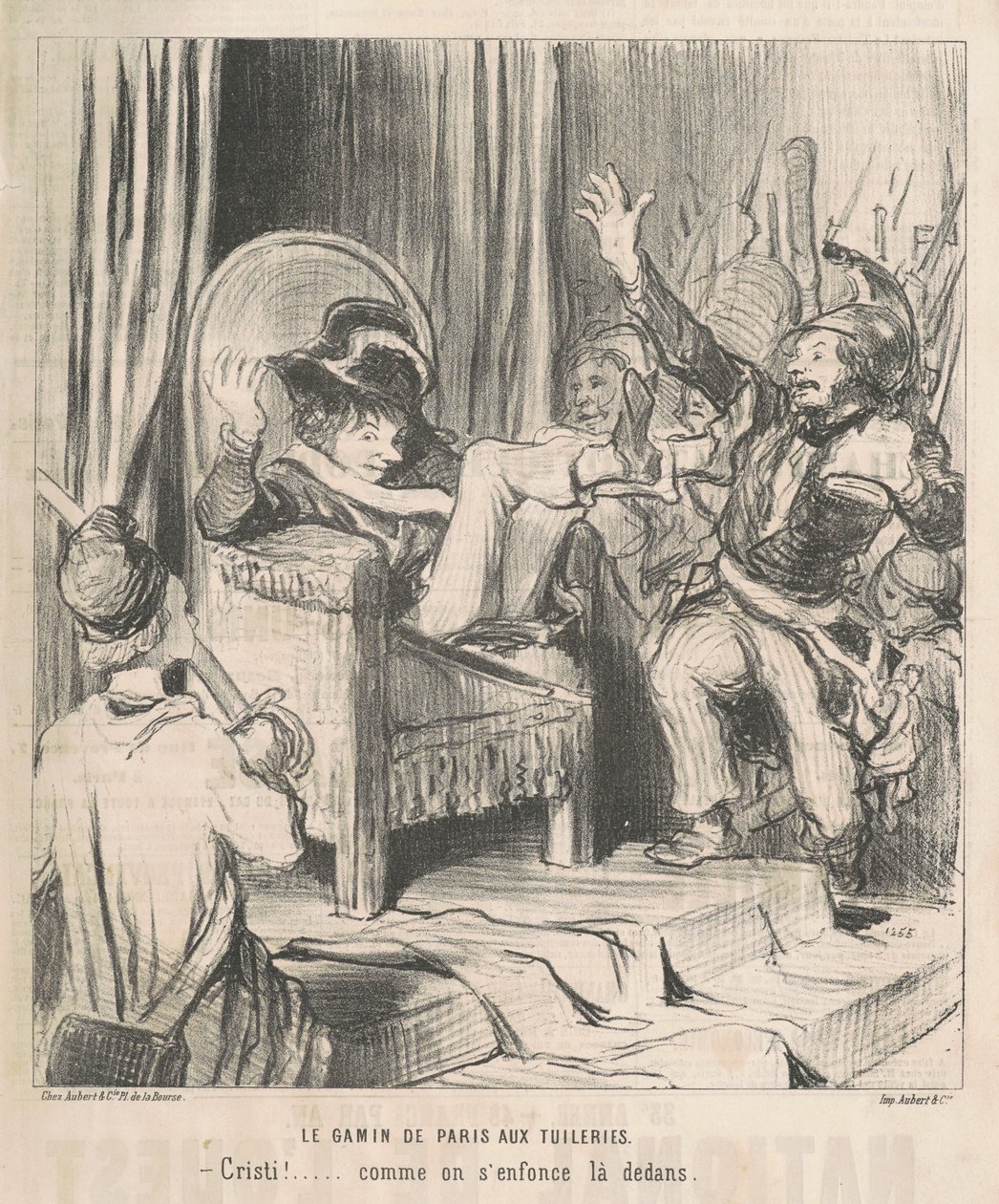 Il monello di Parigi alle Tuileries da Honoré Daumier