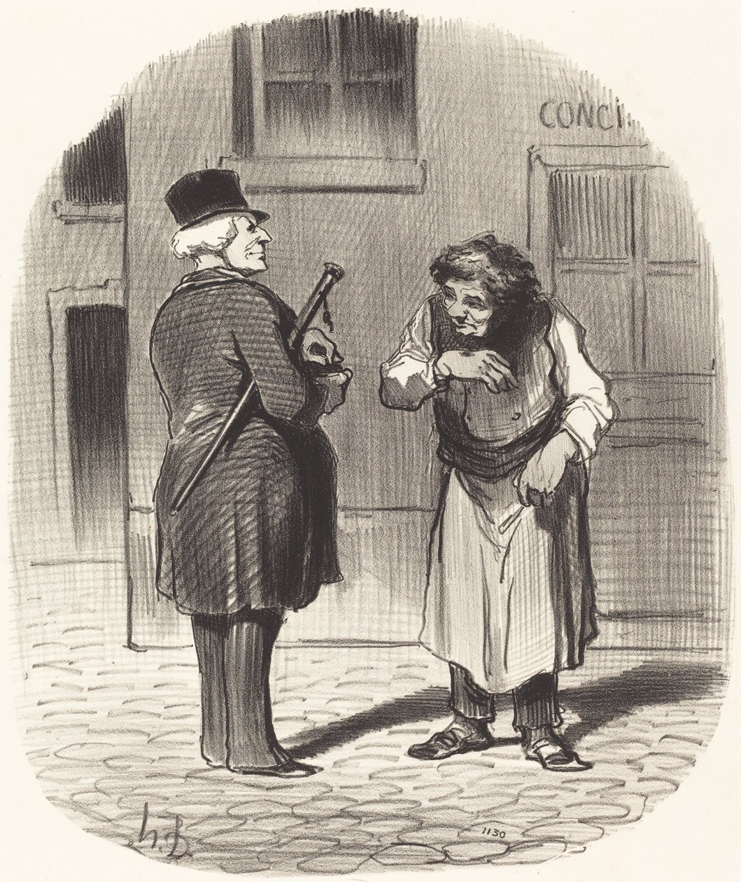 Il Giorno di Capodanno da Honoré Daumier