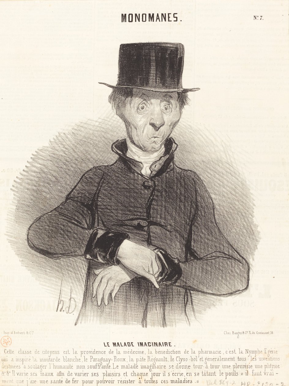 Il Malato Immaginario da Honoré Daumier