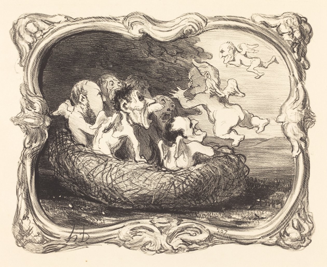 Il Nido Abbandonato da Honoré Daumier