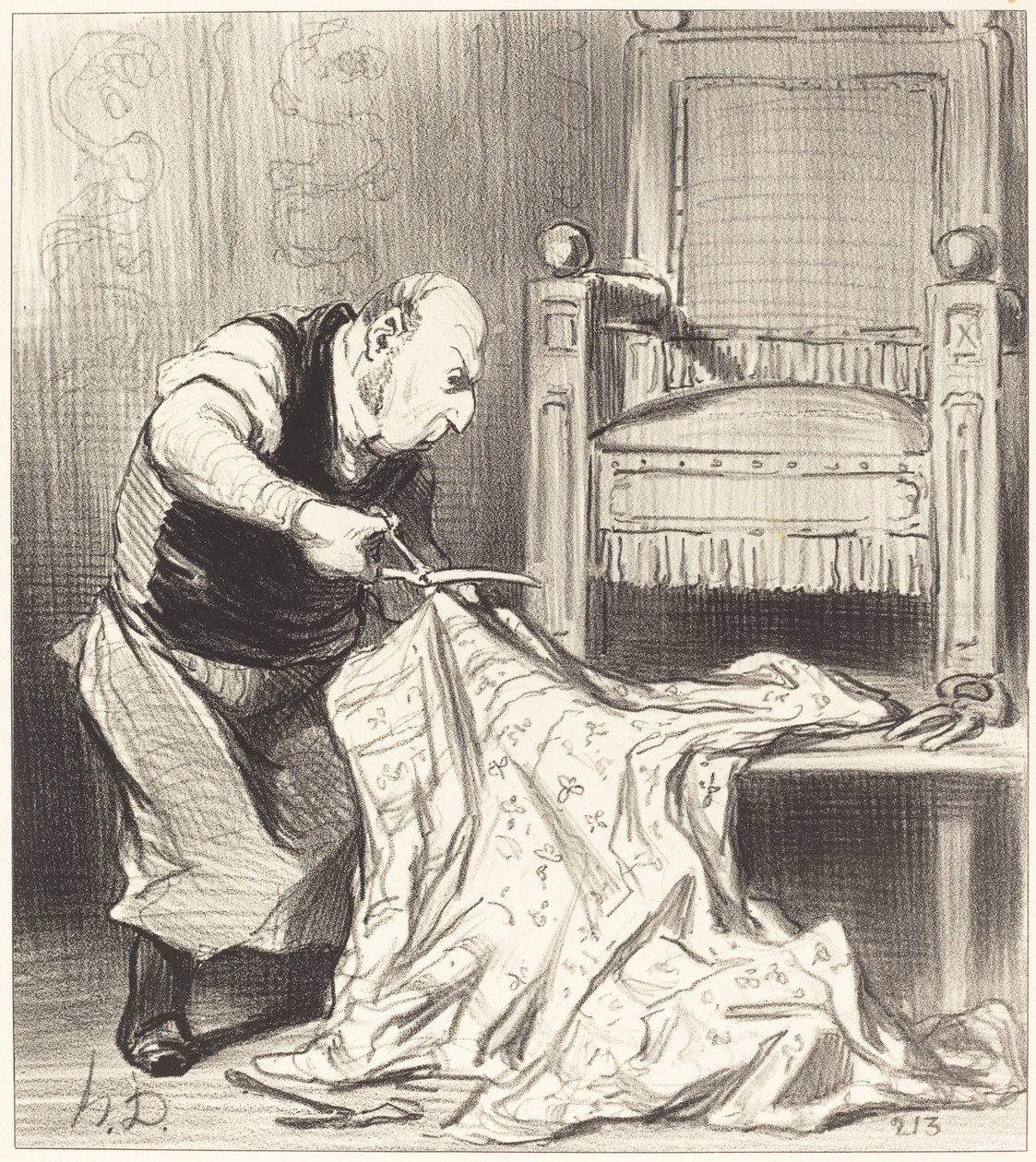 Il Nuovo tappezziere della corona da Honoré Daumier