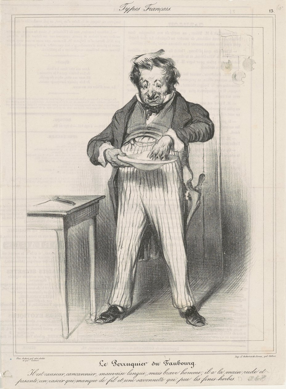 Il parrucchiere del Faubourg da Honoré Daumier