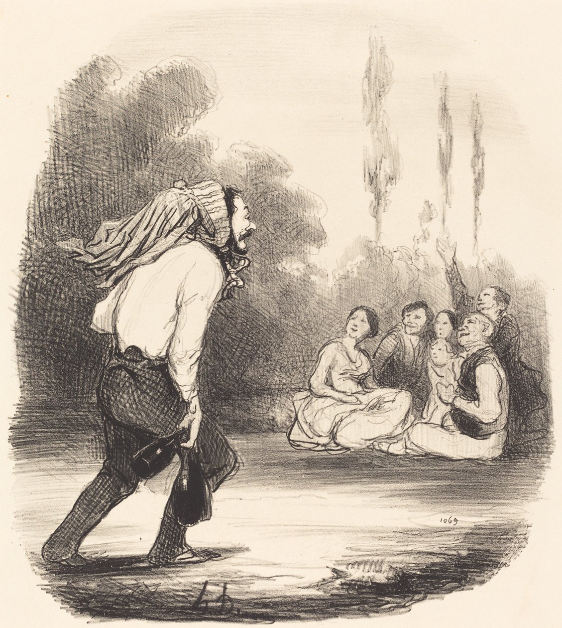 Il più burlone della società da Honoré Daumier