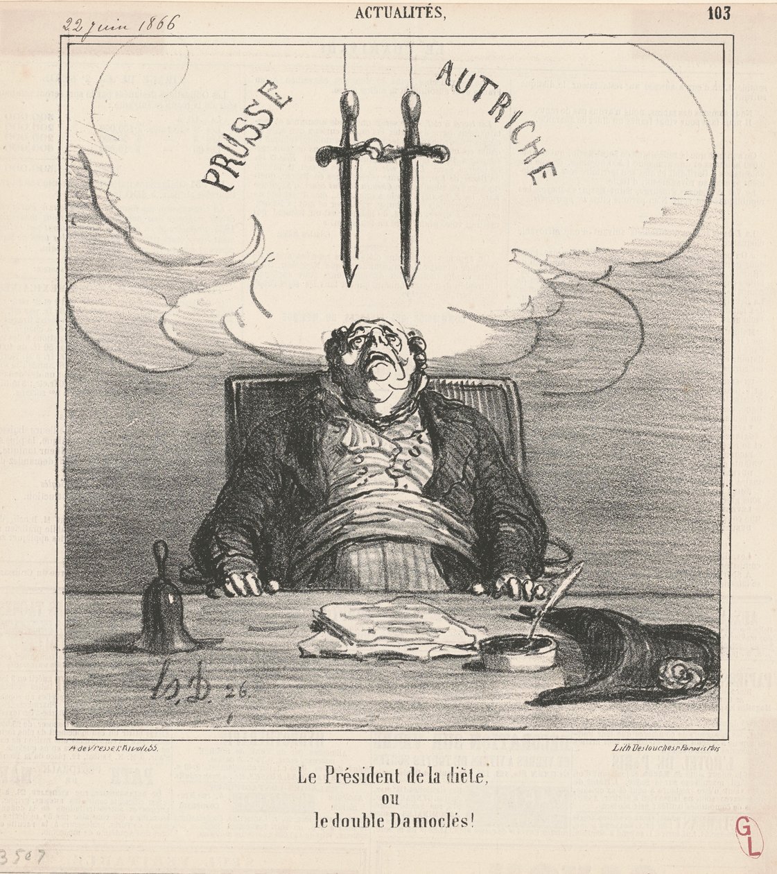 Il presidente della dieta da Honoré Daumier