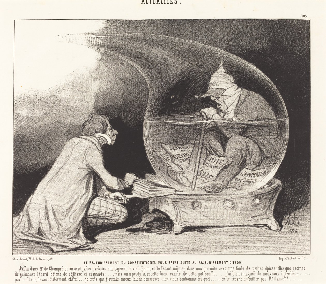 Il Ringiovanimento del Constitutionnel da Honoré Daumier