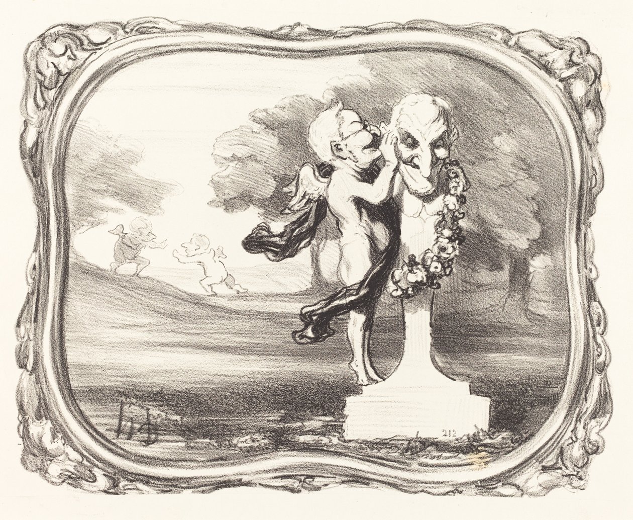 Il segreto confidato al dio fauno da Honoré Daumier