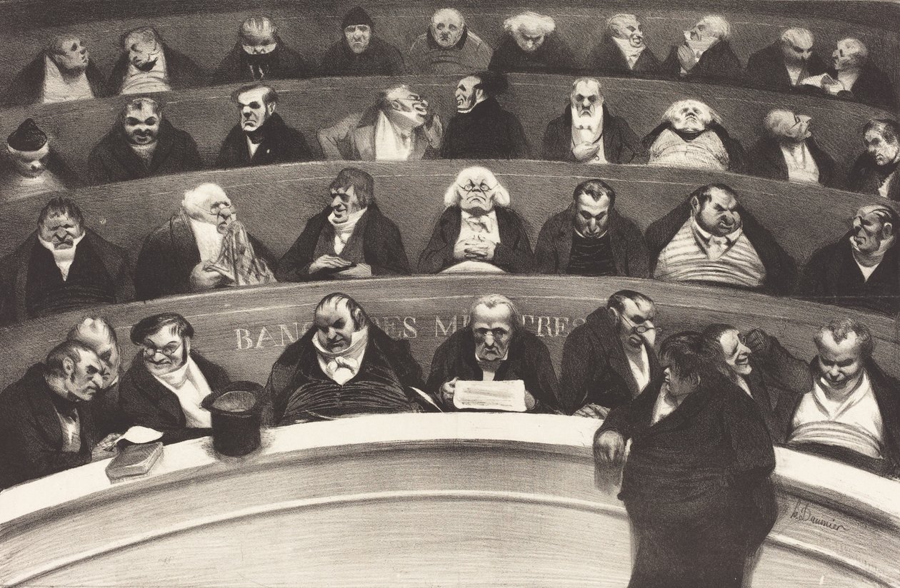 Le Ventre Legislatif di Honore Daumier, 1834 da Honoré Daumier