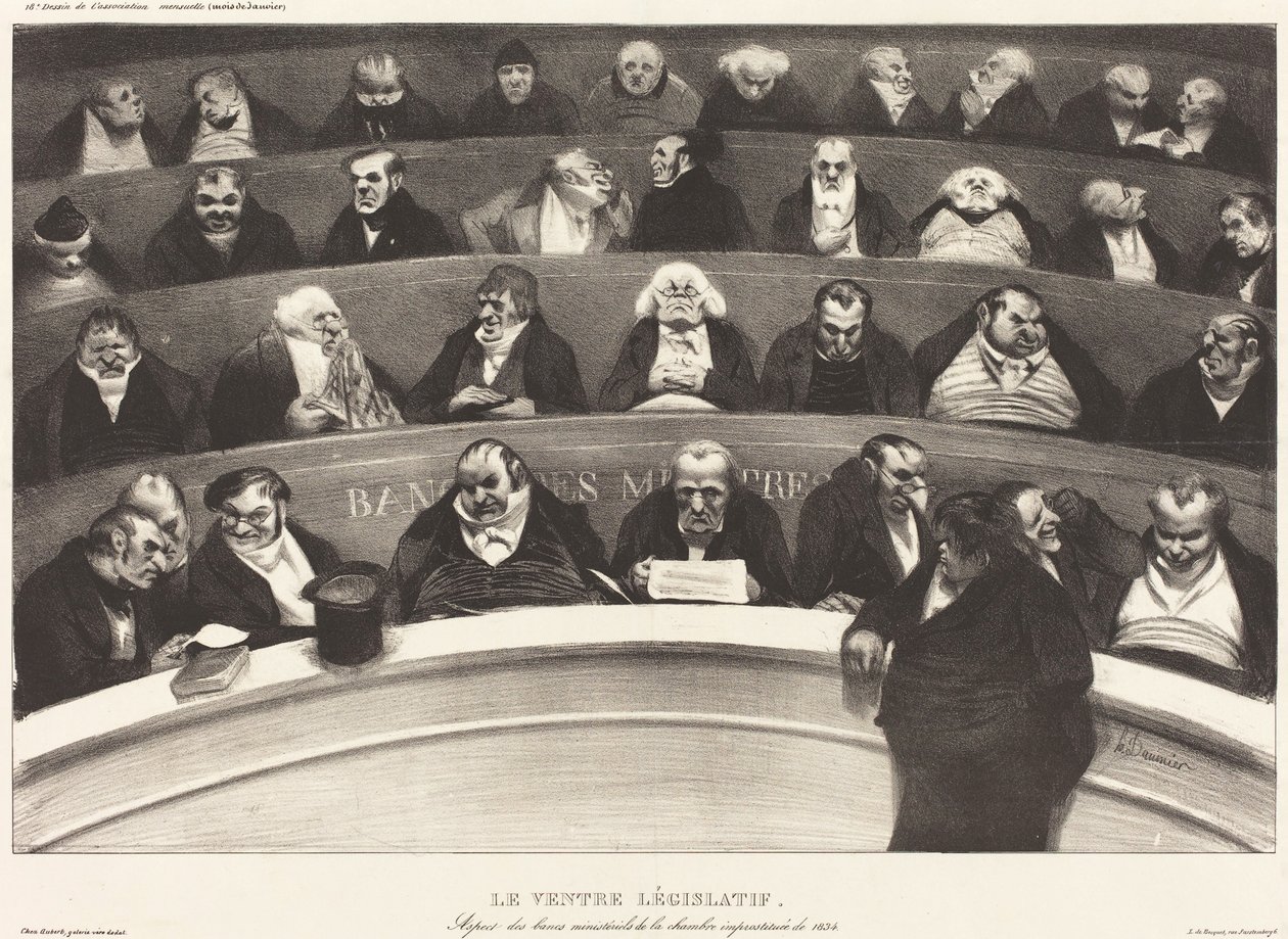 Il ventre legislativo da Honoré Daumier