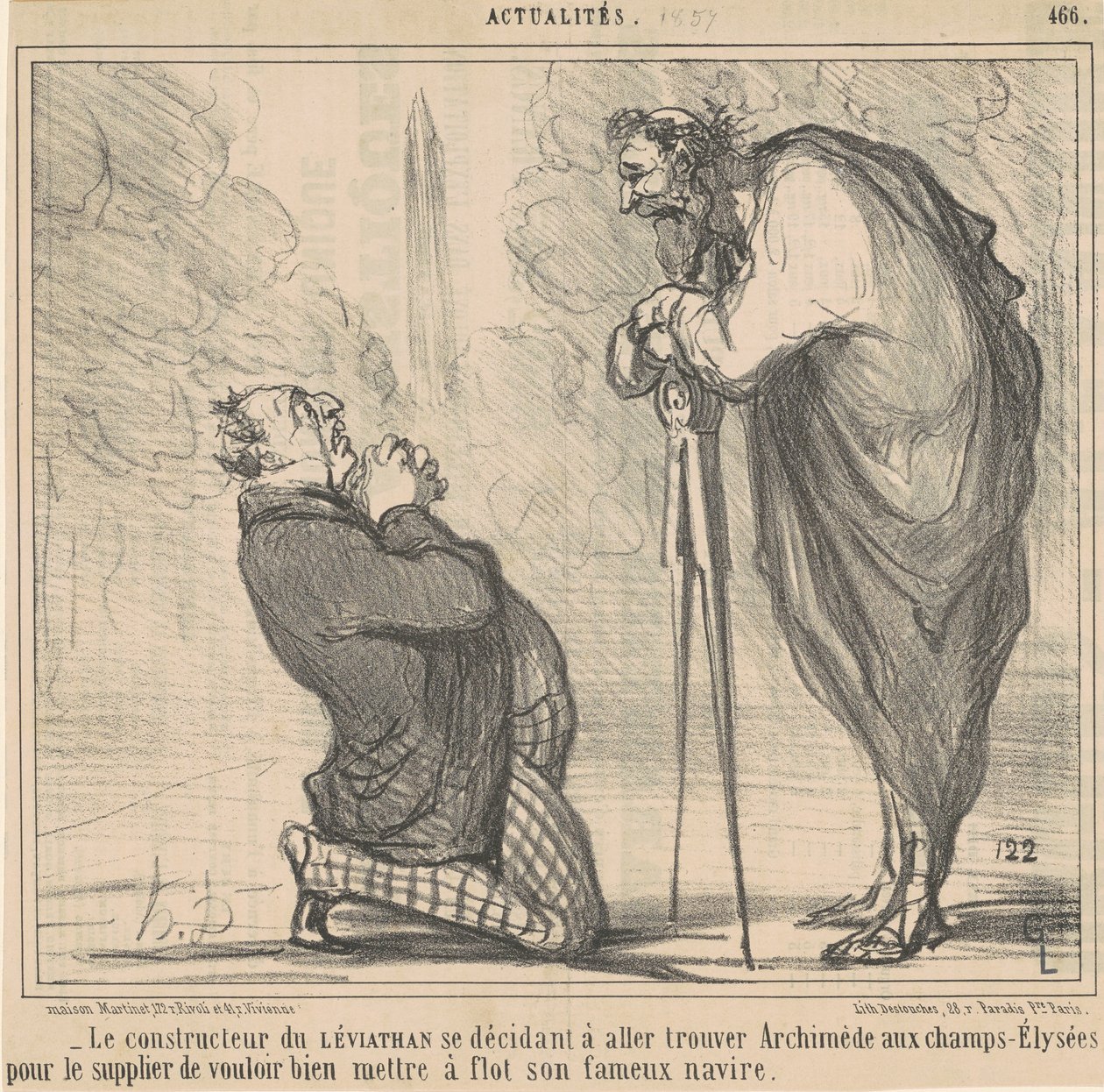 Il costruttore del Leviatano si decide da Honoré Daumier
