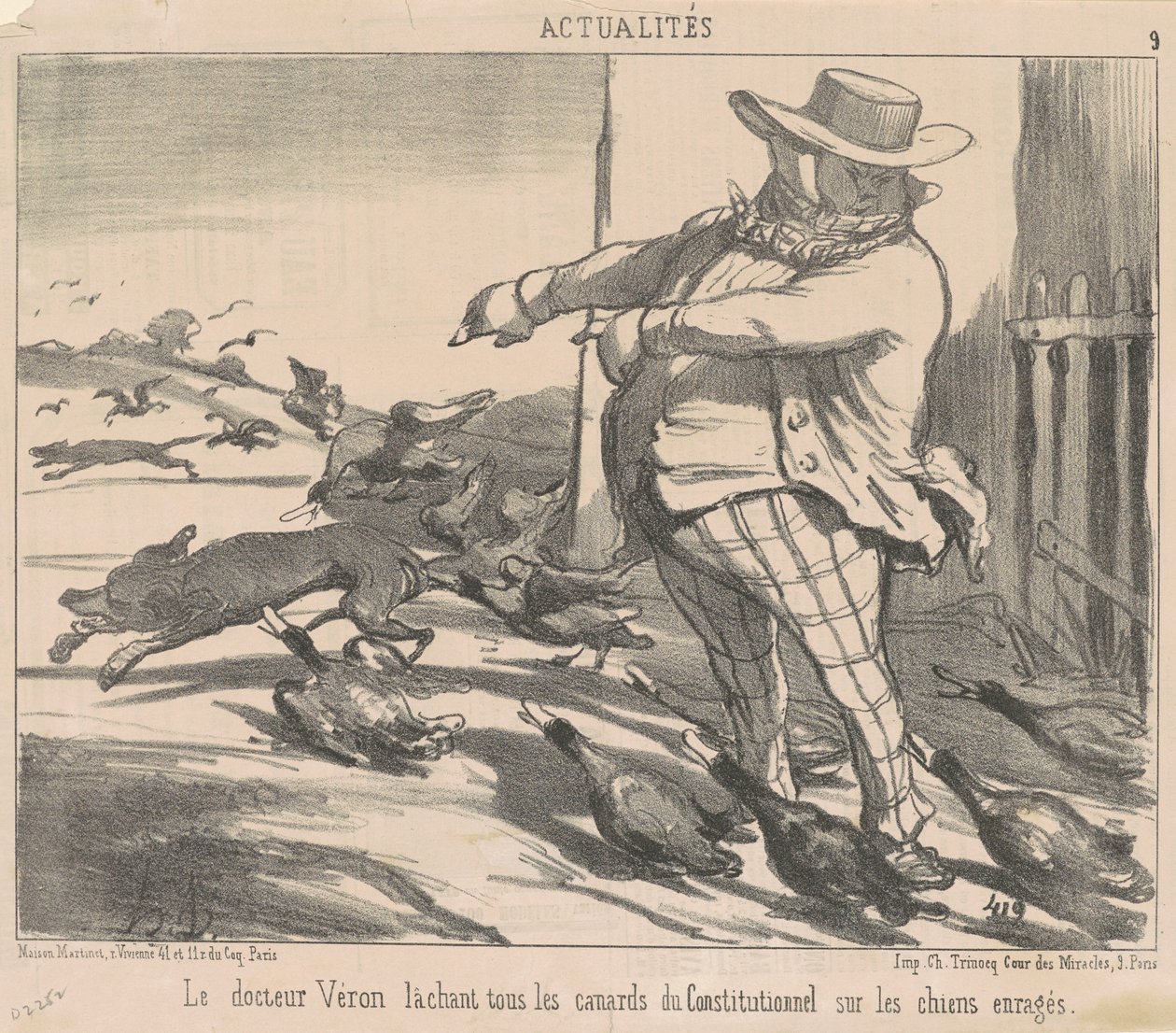 Il dottor Véron che lascia andare tutte le anatre da Honoré Daumier