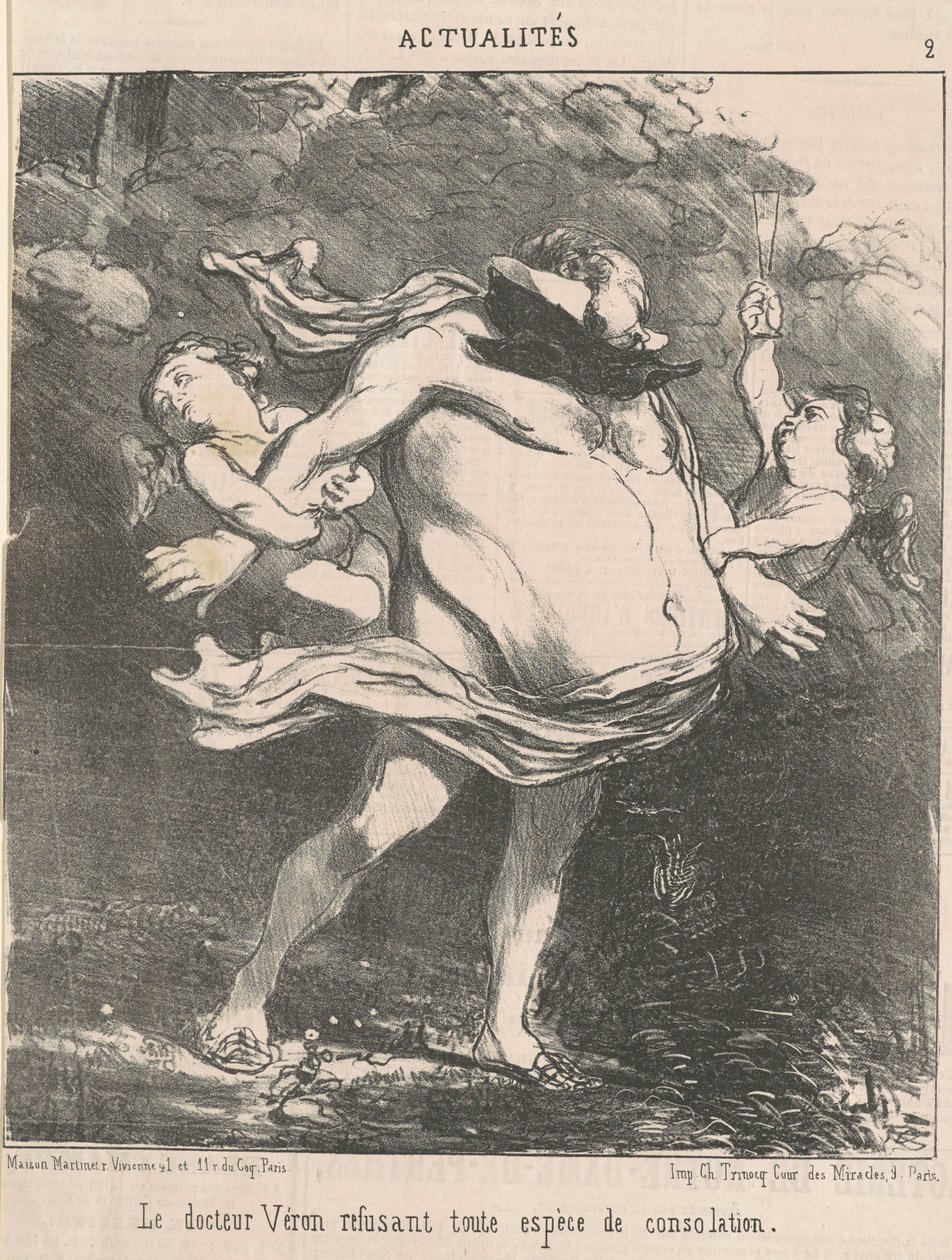 Il dottor Véron rifiutando... consolazione da Honoré Daumier