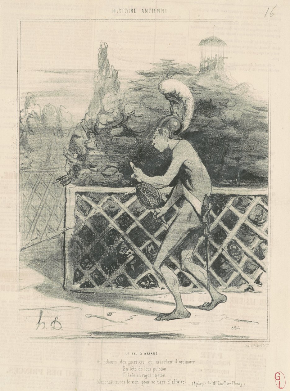 Il filo di Arianna da Honoré Daumier