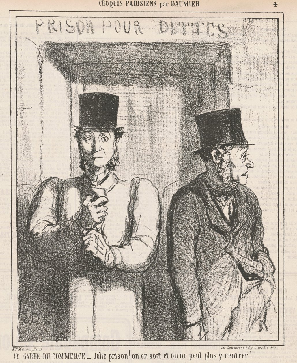 La guardia del commercio da Honoré Daumier