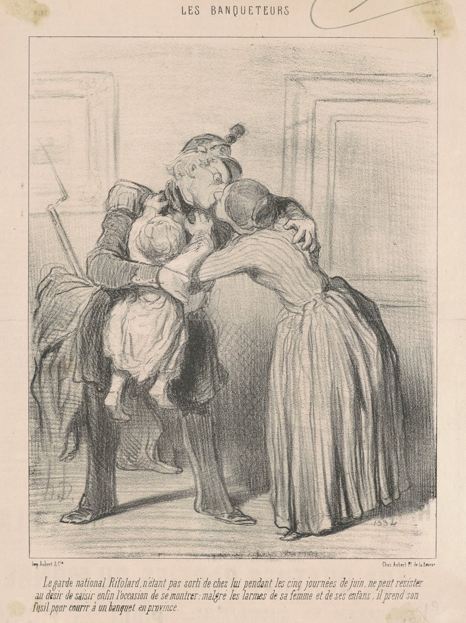 Le garde national Rifolard da Honoré Daumier