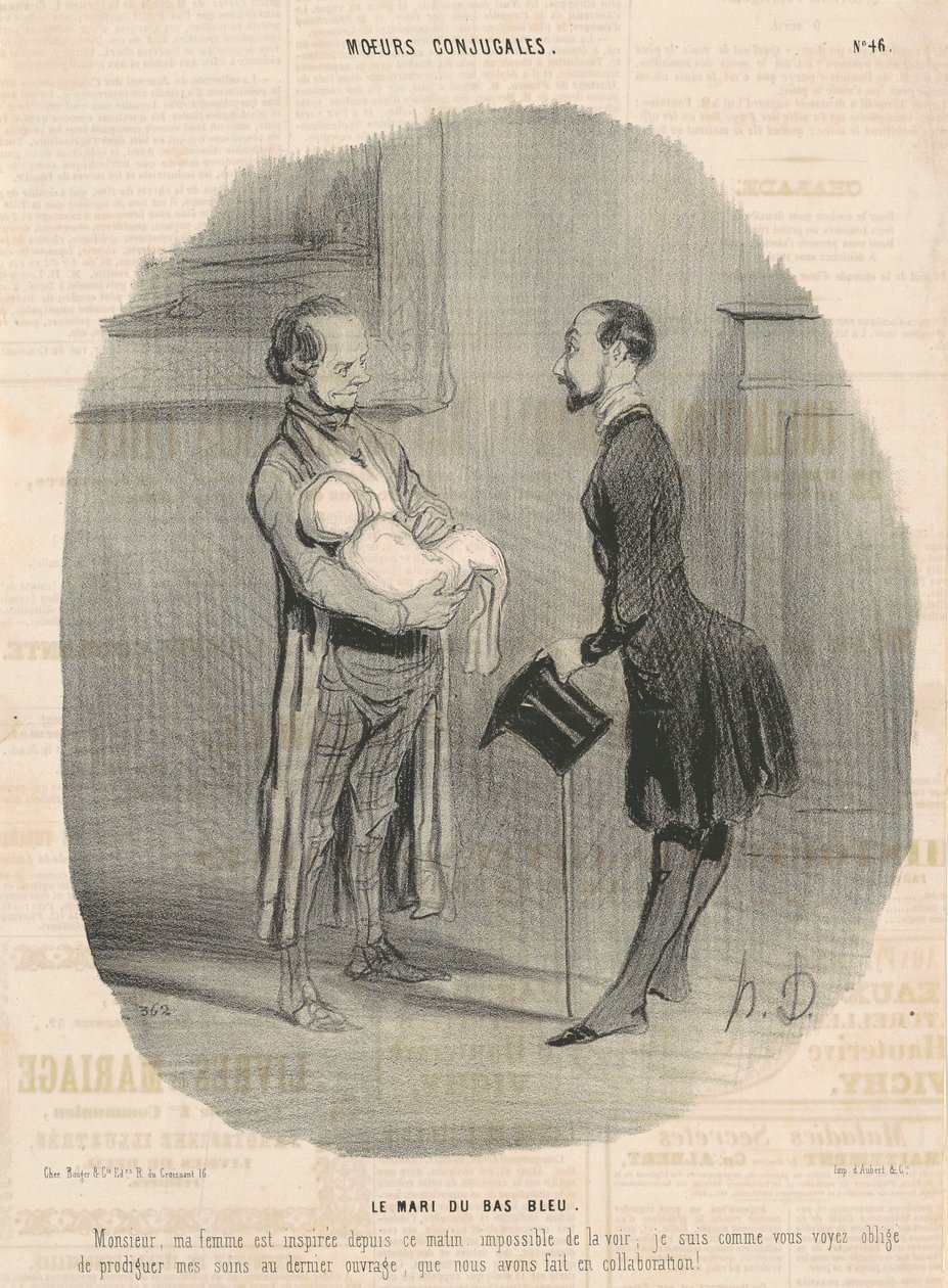 Il marito del bas-bleu da Honoré Daumier
